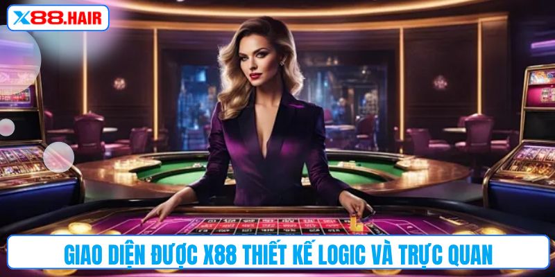 Giao diện được X88 thiết kế logic và trực quan